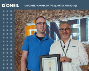 Ryan Gibson Employee of the Quarter Winner