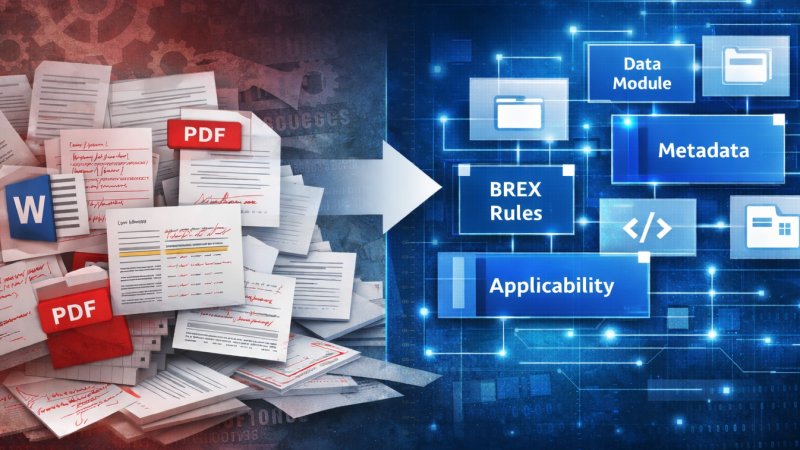 S1000D Conversion Image- Chaos to Order Visual